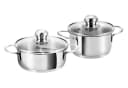 Kopf Topf-Set Parvus 2-tlg. Edelstahl Induktion Glasdeckel Bild 2