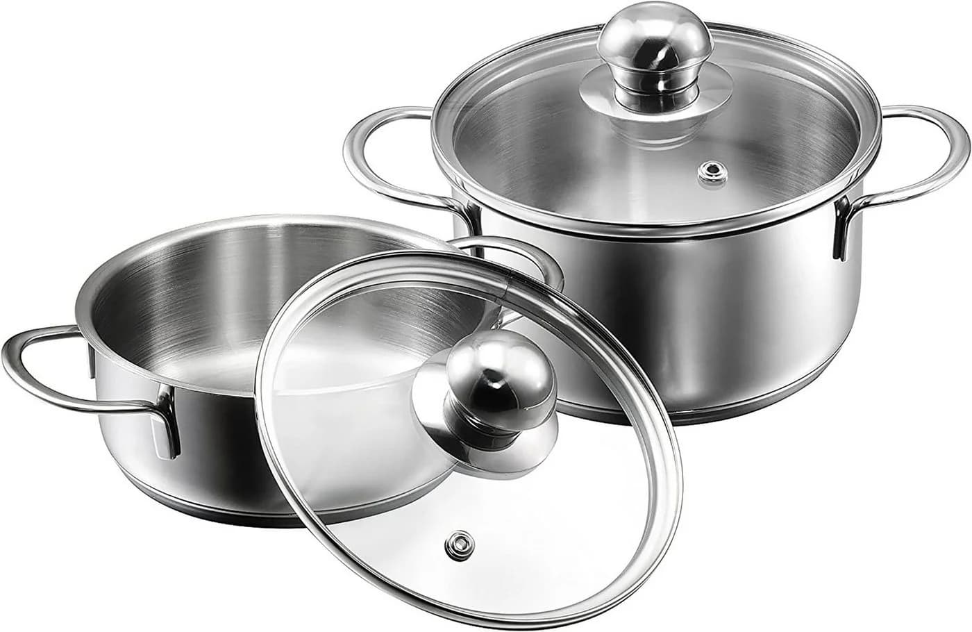 Kopf Topf-Set Parvus 2-teilig Edelstahl Induktion