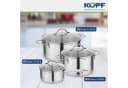 Kopf Topf-Set Clara 6-tlg. Edelstahl Silber Induktion Bild 3