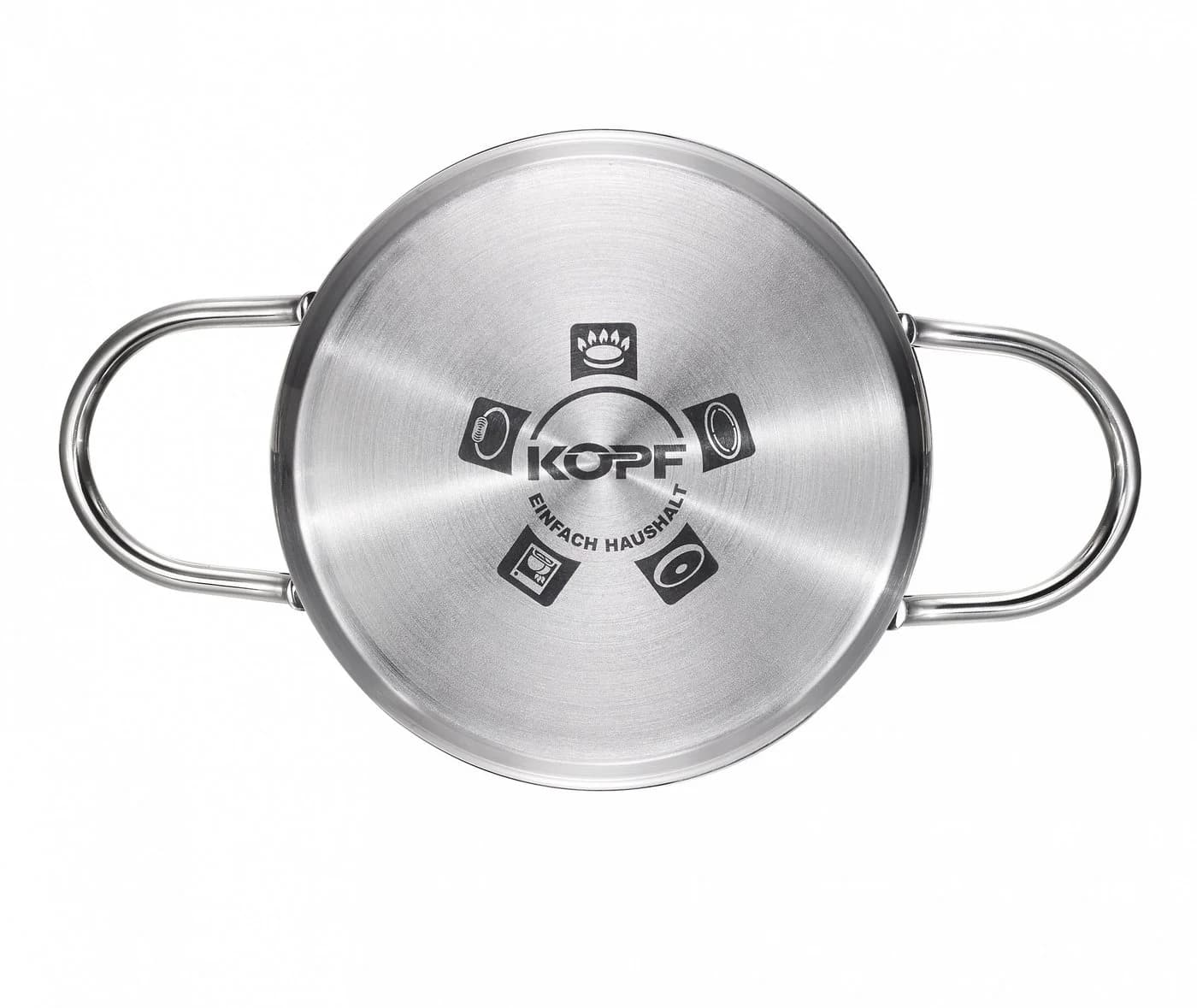 Kopf Bratentopf Josie 20cm Edelstahl Silber