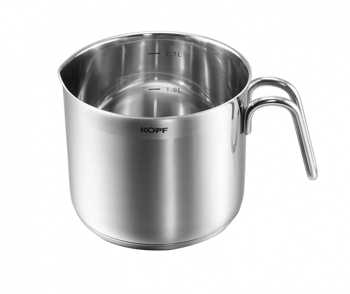 Kopf Milchtopf Josie 14 cm Edelstahl Silber