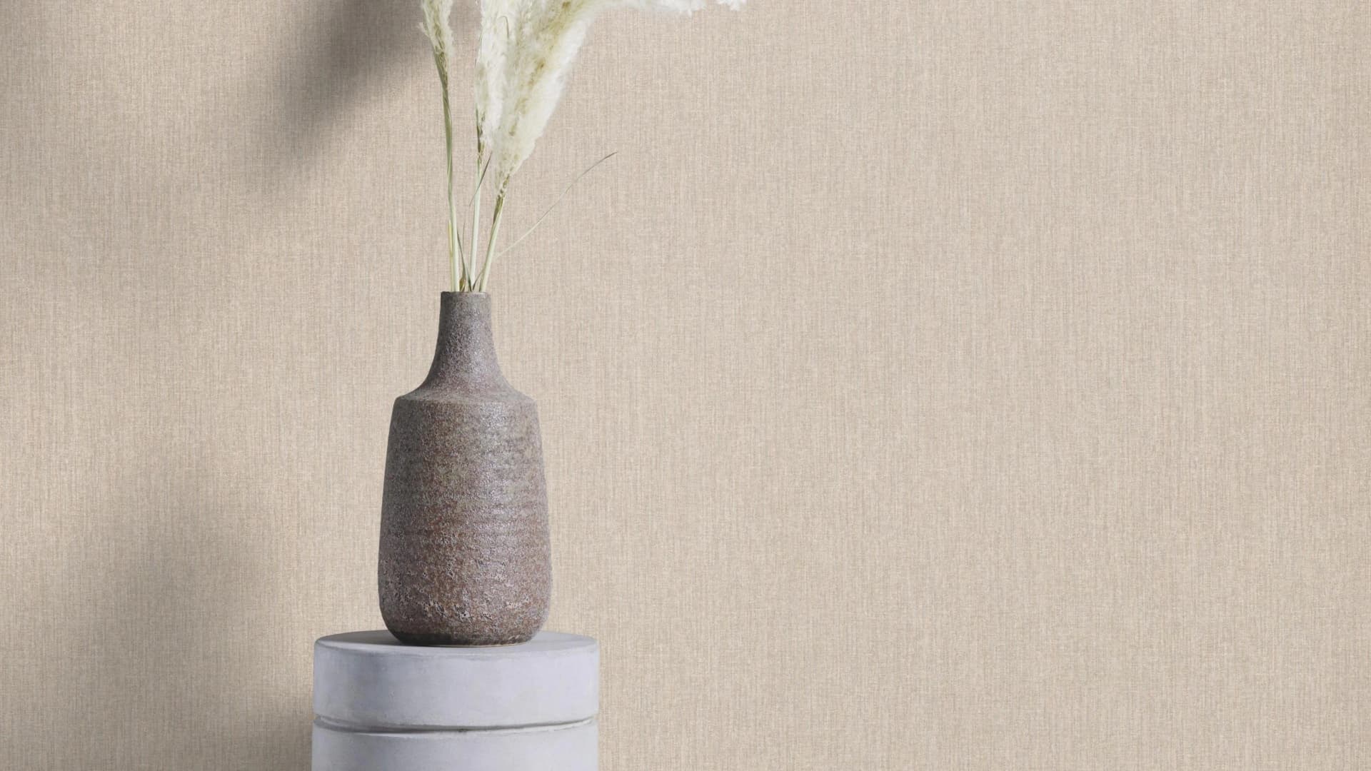 Papiertapete RASCH Leinenoptik Beige 53m x 10,05m