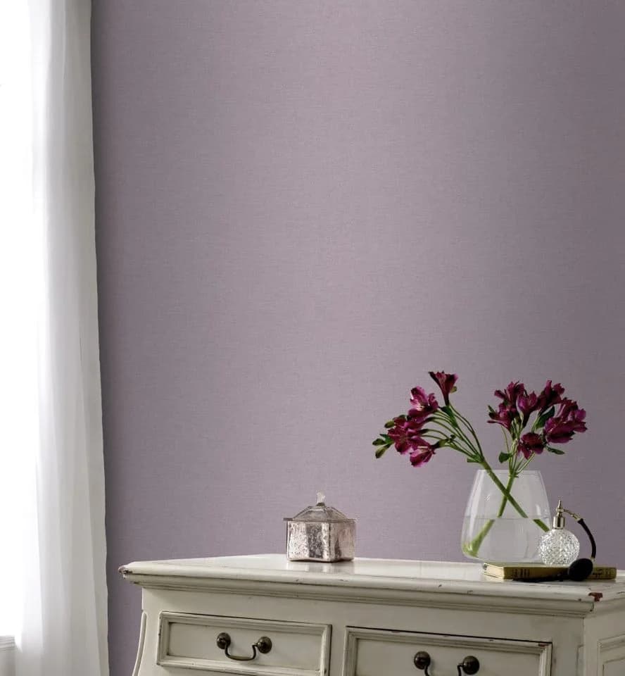 Rasch Vliestapete Florentine Uni Lila Vlies - Bild 5