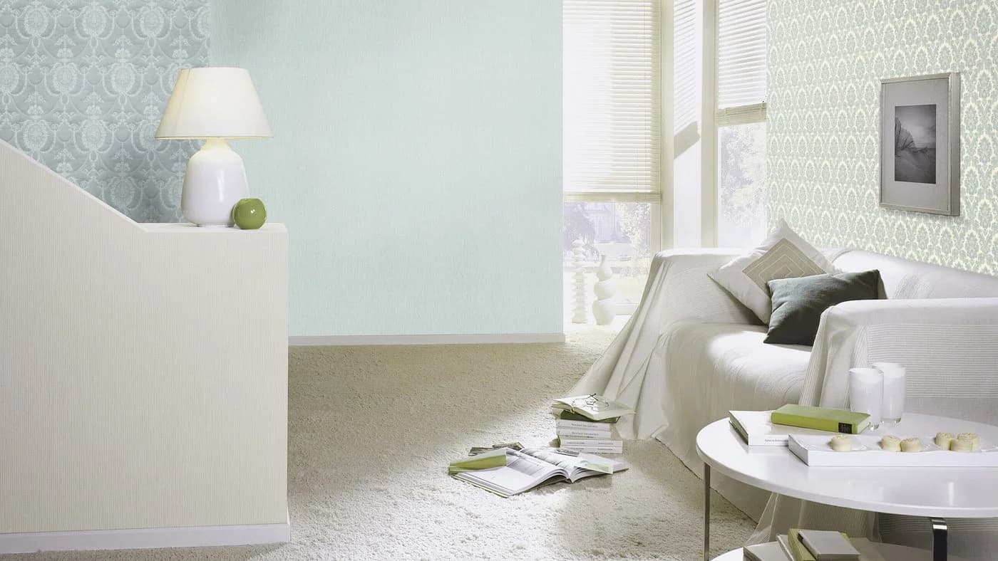 Rasch Vliestapete Barock Beige Blau Klassisch - Bild 3