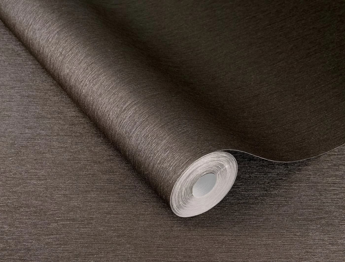 Rasch Vliestapete Längsstruktur Grau Braun Metallic 608625 Sky Lounge - Bild 2