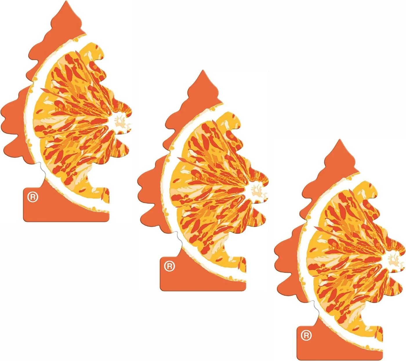 Wunder-Baum Dekohänger Orange Mandarine 3er Duftbäumchen Lufterfrischer