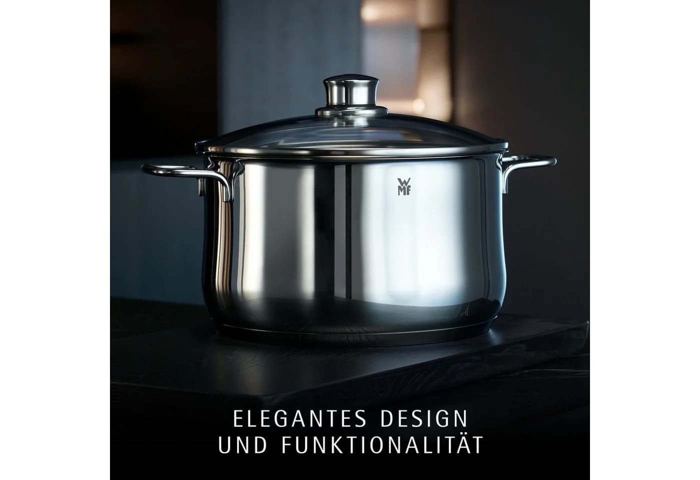 WMF Fleischtopf Diadem Plus Edelstahl 18/10 mit Glasdeckel