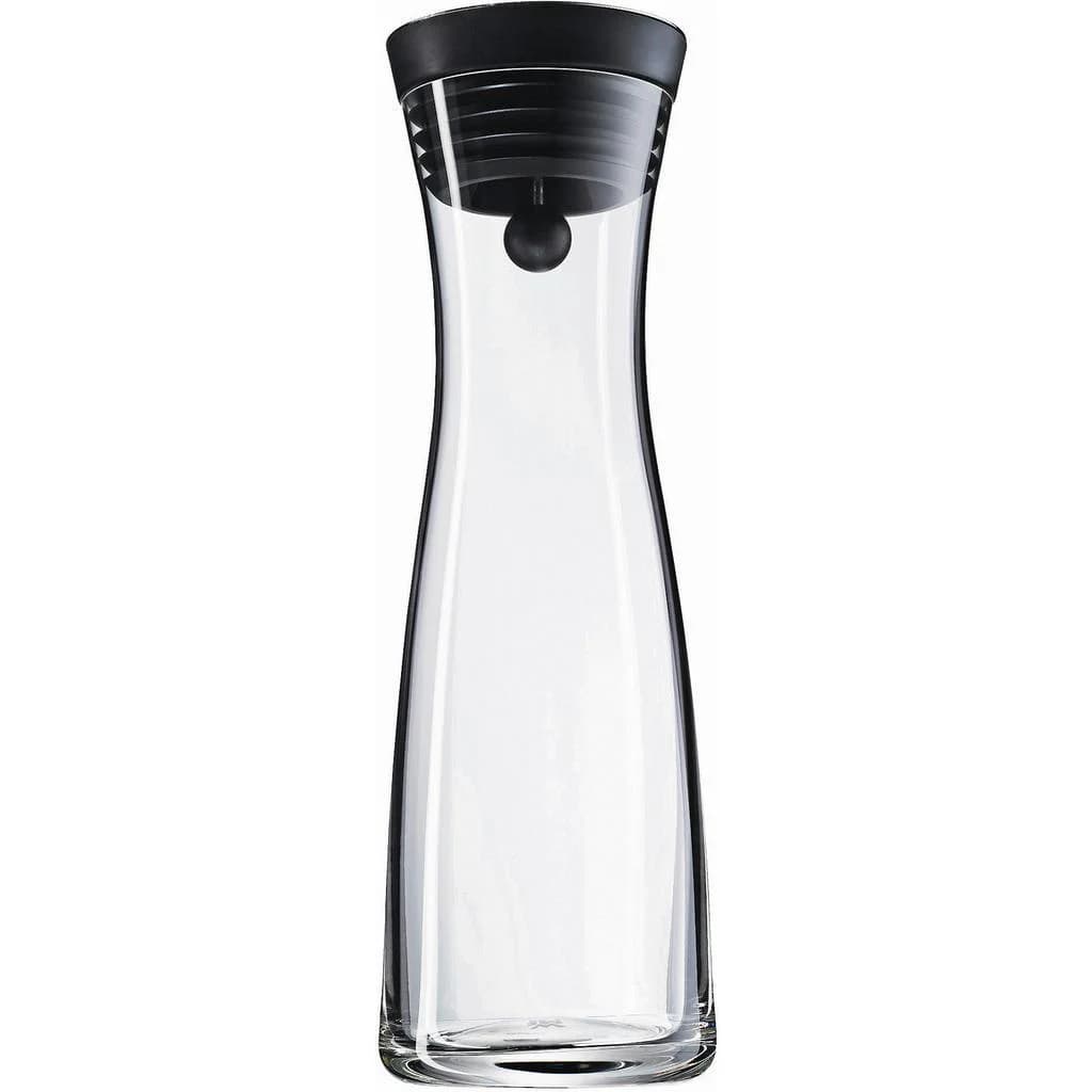 WMF Wasserkaraffe Basic Schwarz Glas 1L