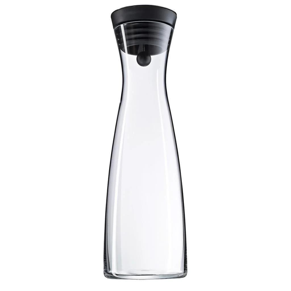 WMF Wasserkaraffe Basic 1,5 L Klar Schwarz Glas