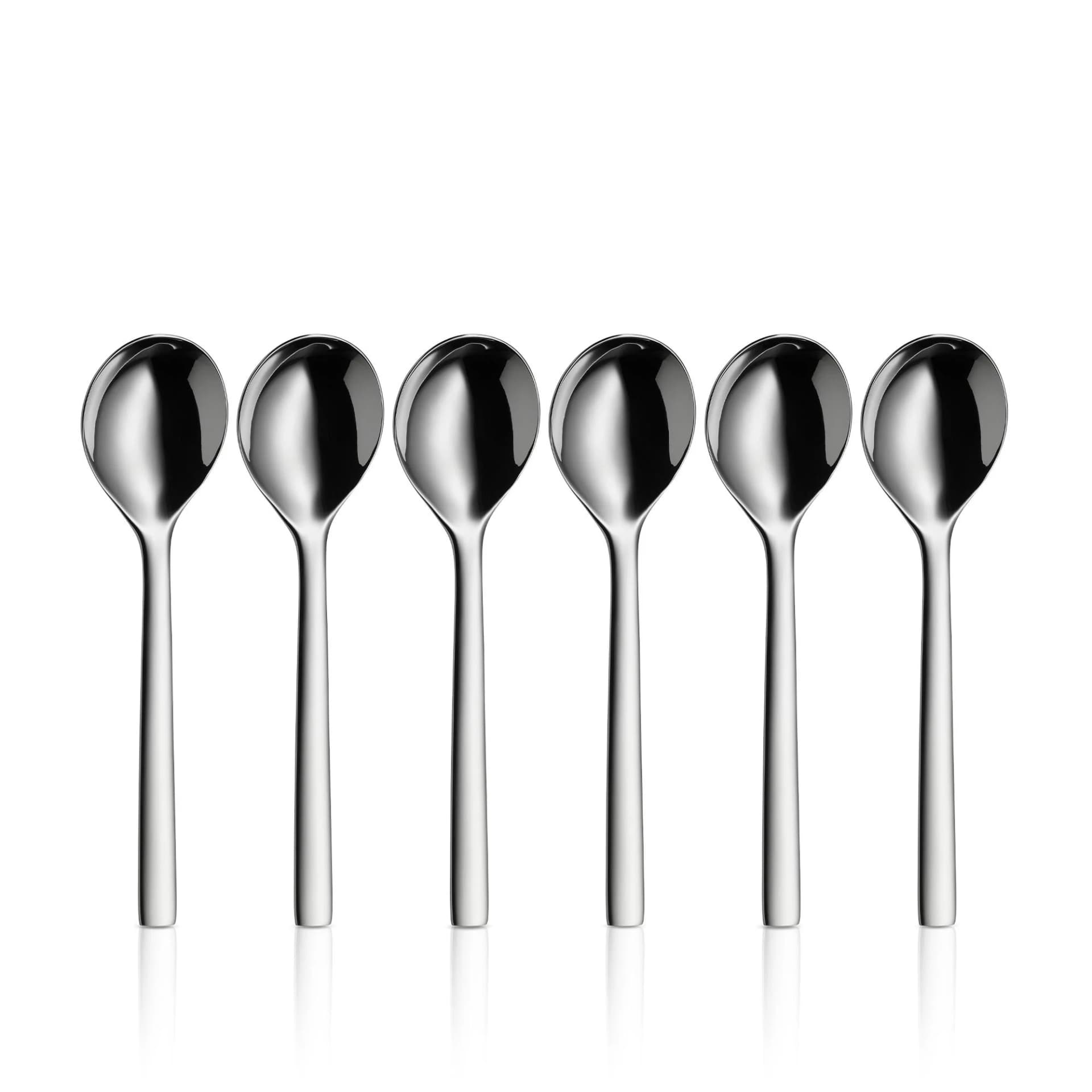 WMF NUOVA Suppentassenlöffel-Set 6-tlg. Edelstahl Silber
