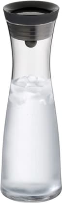 WMF Wasserkaraffe Basic 1l mit Sieb und Close-Up-Verschluss Schwarz/Transparent Bild 2