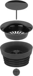 WMF Wasserkaraffe Basic 1l mit Sieb und Close-Up-Verschluss Schwarz/Transparent Bild 5