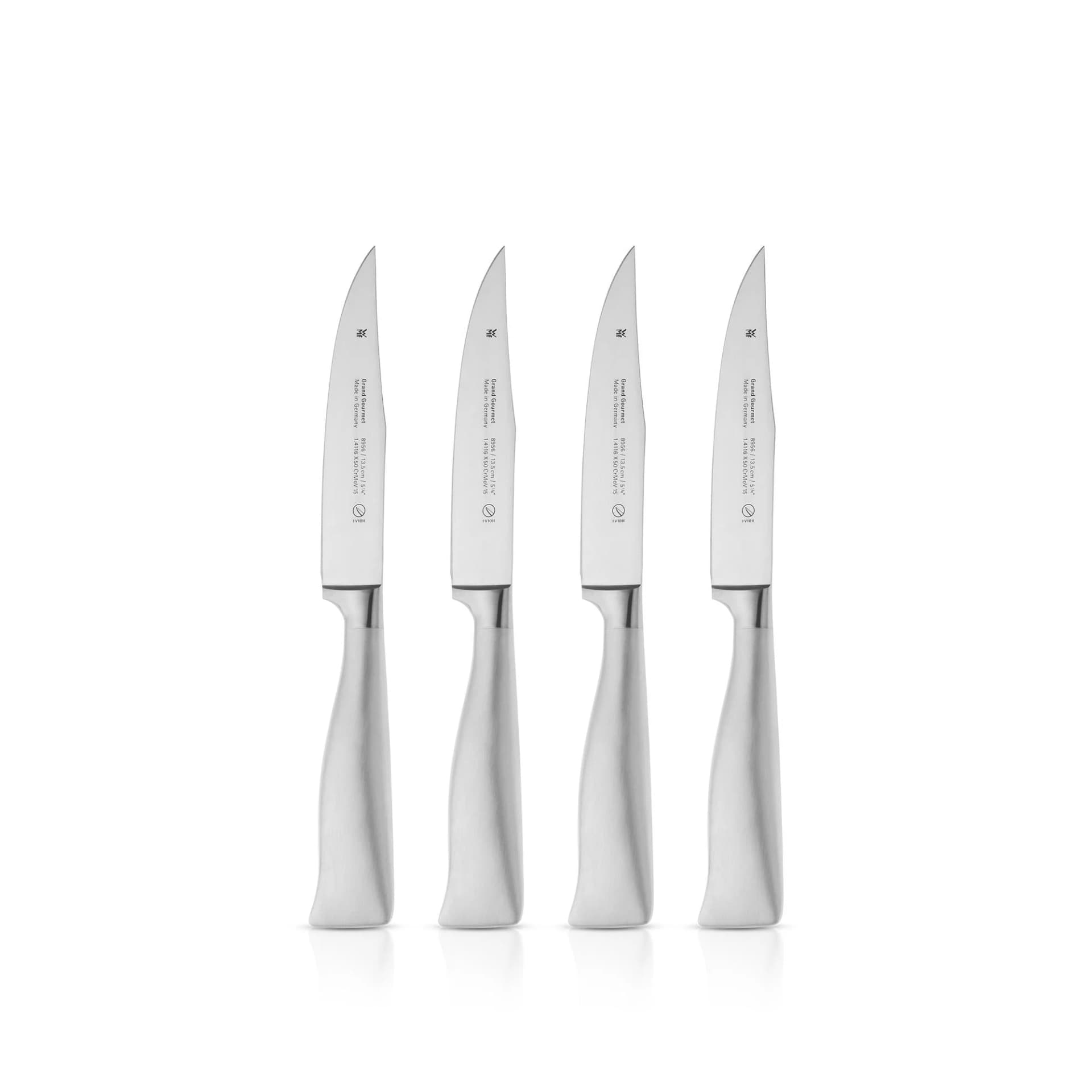 WMF GRAND GOURMET Steakmesser-Set 4-teilig Silber Cromargan®