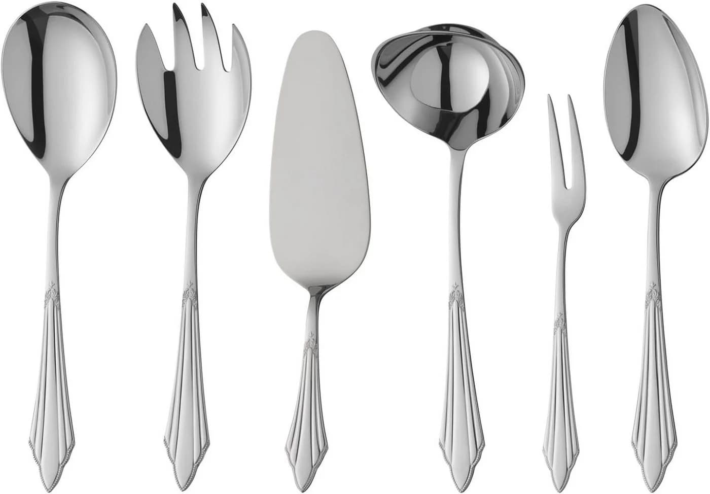 WMF Salatbesteck Fächer 2-teilig Cromargan protect Edelstahl silber - Bild 2