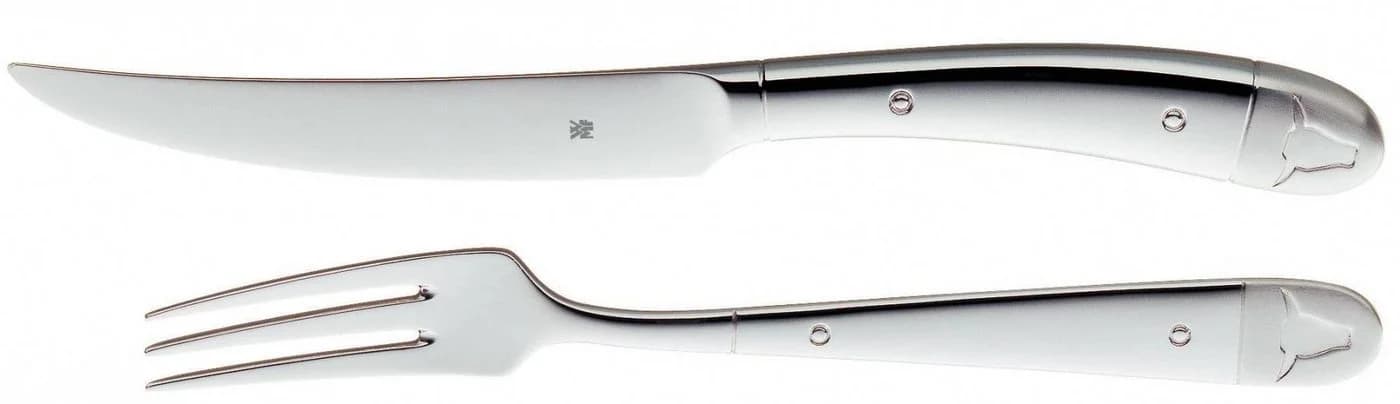 WMF Steakbesteck-Set 12-tlg. Cromargan 18/10 poliert mit Holzbox - Bild 5