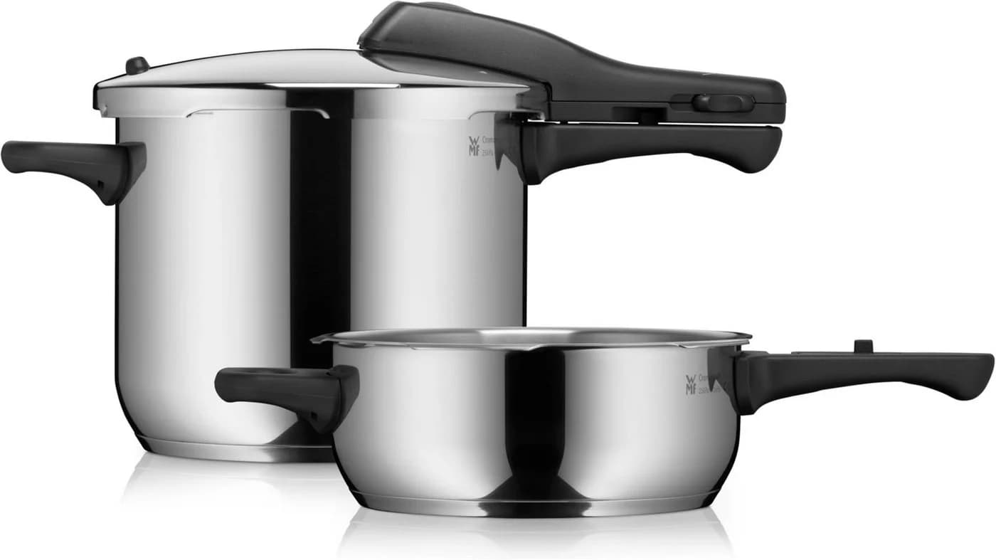 WMF Schnellkochtopf Perfect One Pot Set 6,5l + 3l Schwarz/Edelstahl - Bild 2