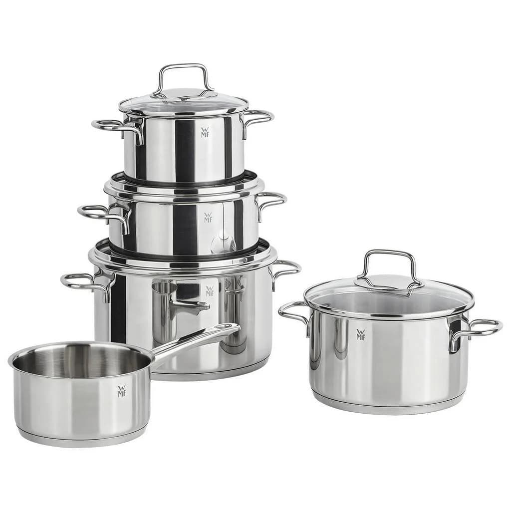 WMF Kochtopfset Astoria 5-teilig Edelstahl TransTherm®-Allherdboden