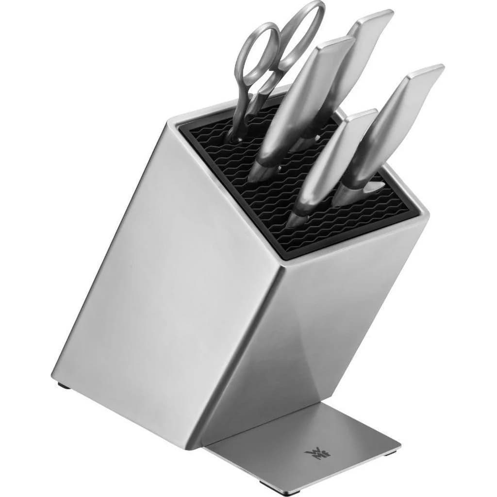 WMF GRAND Gourmet Messerblock Silber Edelstahl