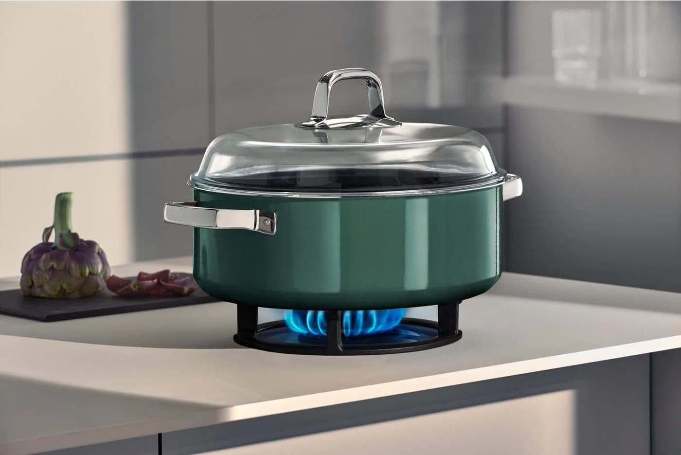 WMF Schmortopf Fusiontec Mineral Pro 28 cm Eucalyptus Haze - Bild 5