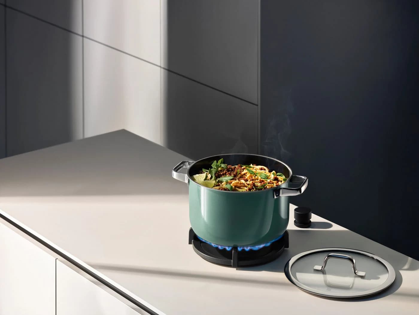 WMF Kochtopf Fusiontec Mineral Pro 20 cm Eucalyptus Haze - Bild 3