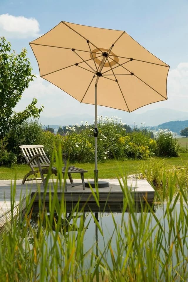 Sonnenschirm "Venedig" Beige 100% Polyester Schneider Schirme - Bild 2