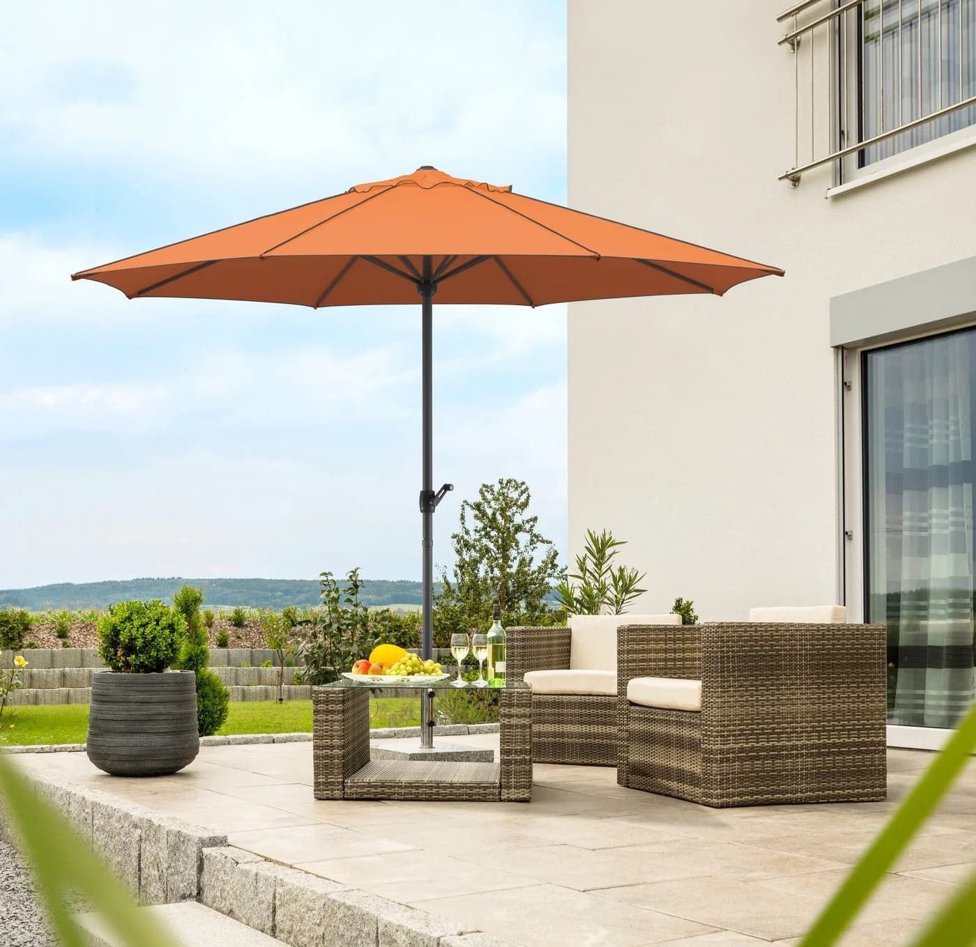 Sonnenschirm SCHNEIDER SCHIRME Adria Orange Terracotta 100% Polyester - Bild 2