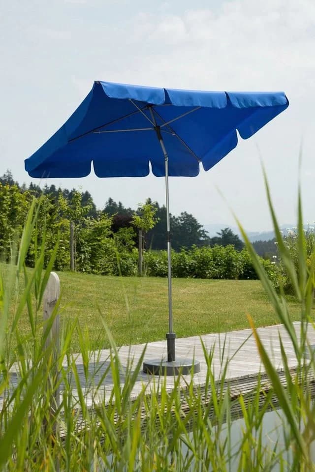 Rechteckschirm SCHNEIDER SCHIRME Locarno Blau Polyester - Bild 2
