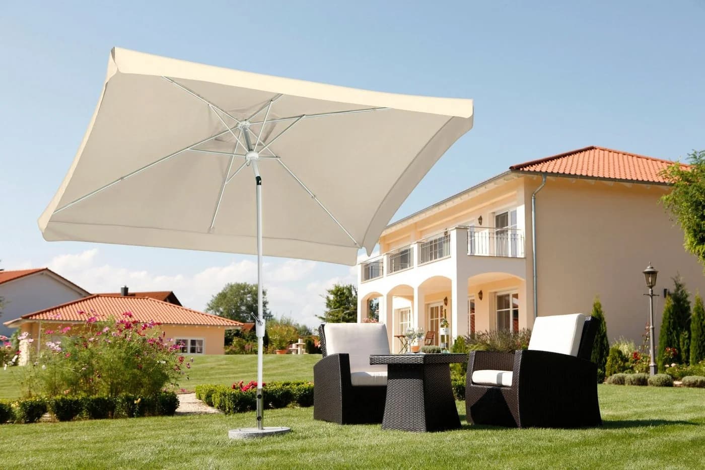 Rechteckschirm Schneider Schirme Oslo Beige Polyester - Bild 2