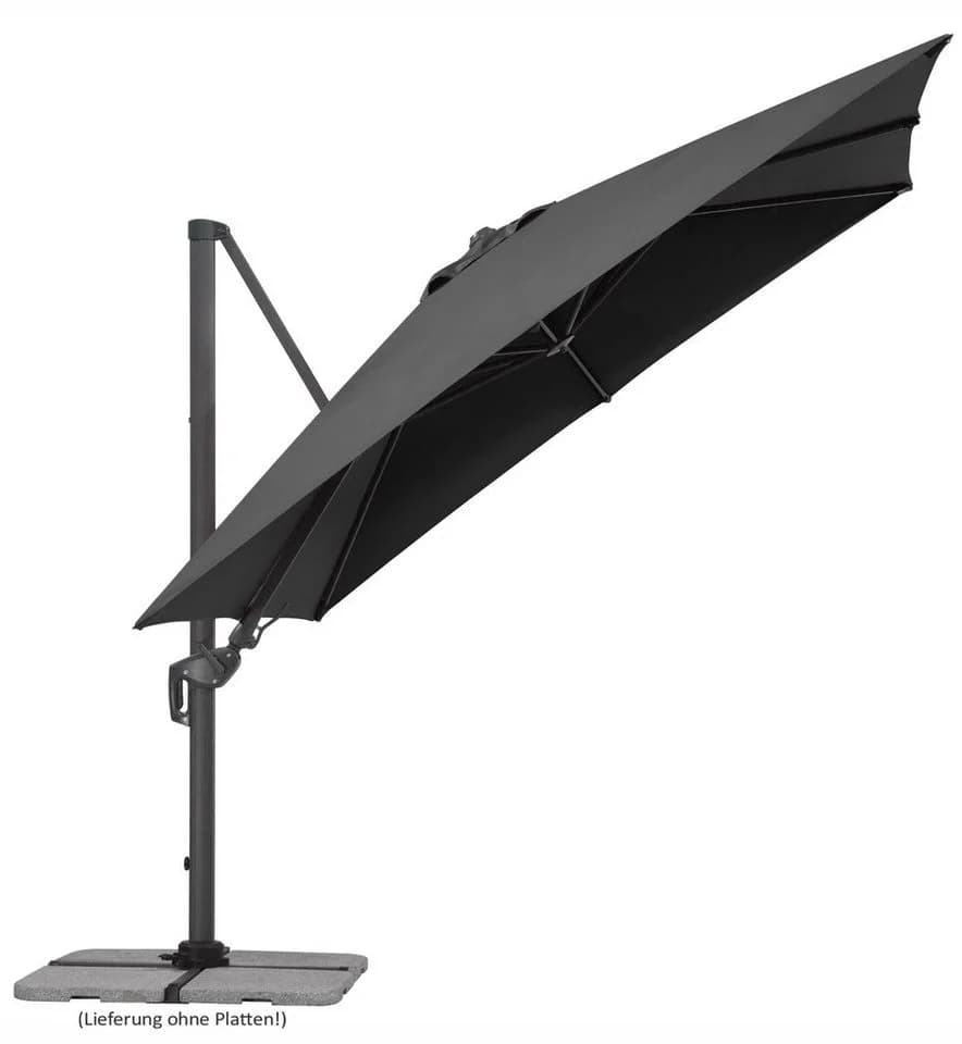 Schneider Schirme Rhodos Twist Ampelschirm Anthrazit 300x300 cm
