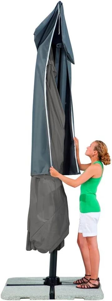 Ampelschirm Schneider Schirme Rhodos Anthrazit 300 cm - Bild 5