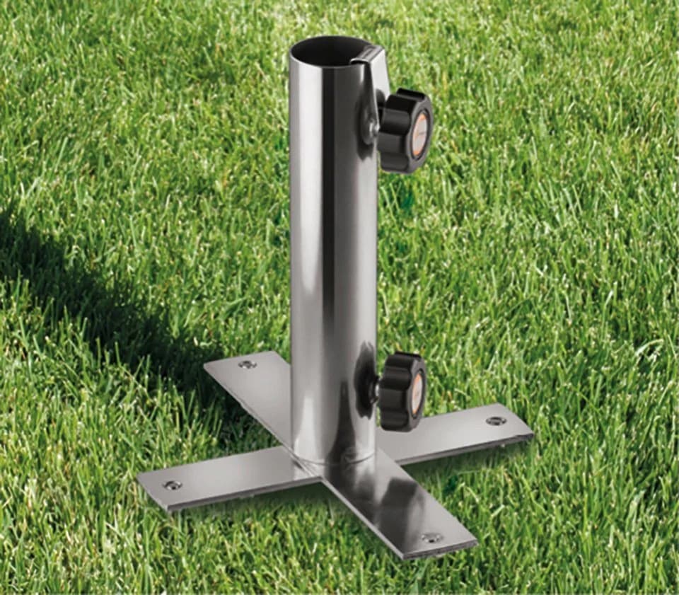 Schneider Schirme Schirmhalter Rasen-Vierzack Silber