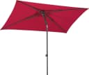 Schneider Sonnenschirm Sevilla Rechteckig Rot Push-Up Bild 2