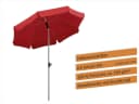 Schneider Schirme Sonnenschirm Locarno rot Ø 150 cm Bild 5