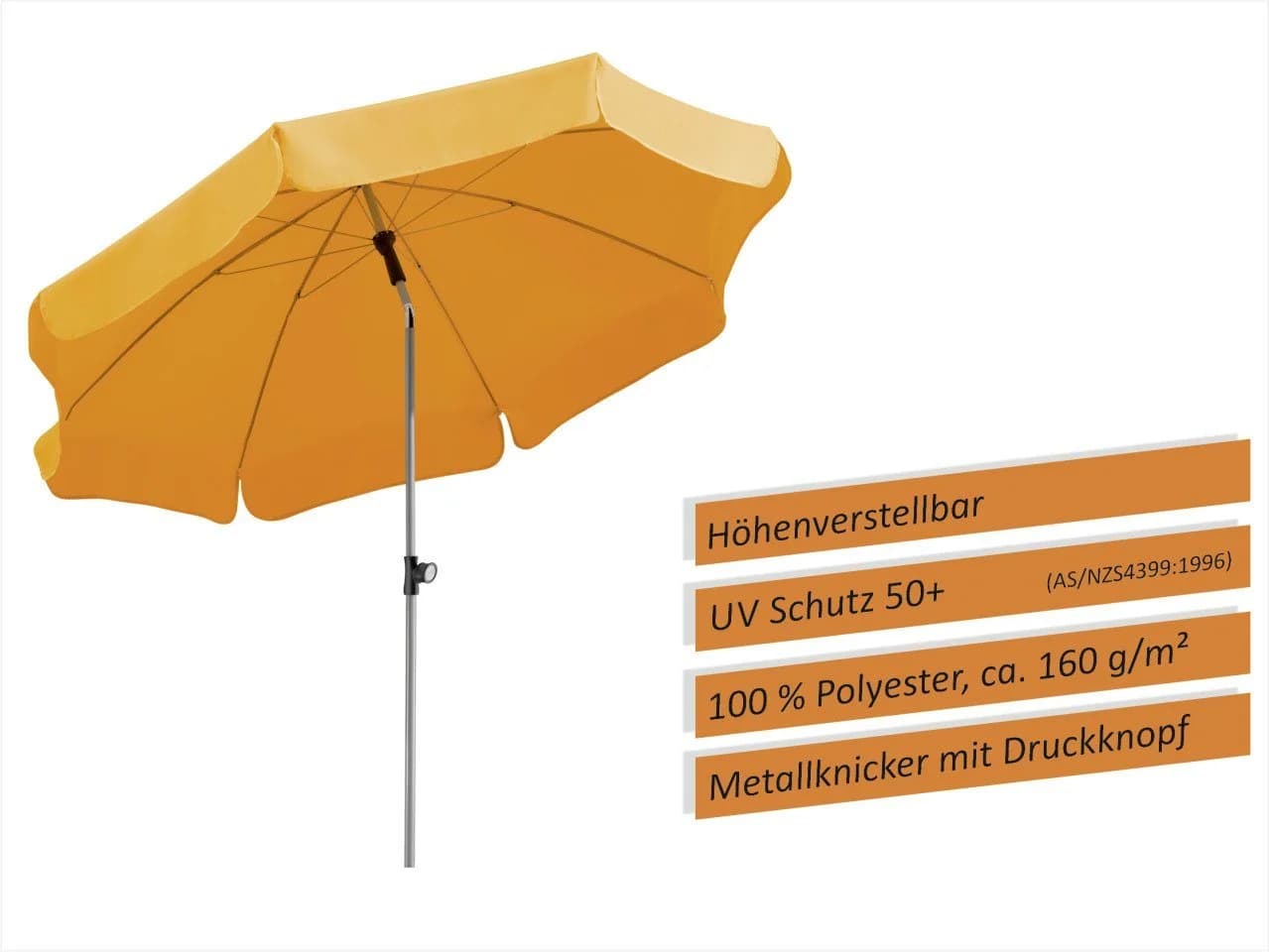 Schneider Sonnenschirm Locarno Mandarine Ø 200 cm - Bild 2