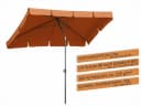 Schneider Sonnenschirm Aquila Terracotta Rechteckig mit Volant Bild 3