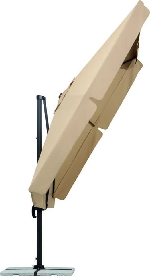 Schneider Ampelschirm Rhodos Quadratisch Beige 300x300 cm