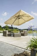 Schneider Ampelschirm Rhodos Quadratisch Beige 300x300 cm Bild 4