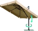 Schneider Ampelschirm Rhodos Quadratisch Beige 300x300 cm Bild 5