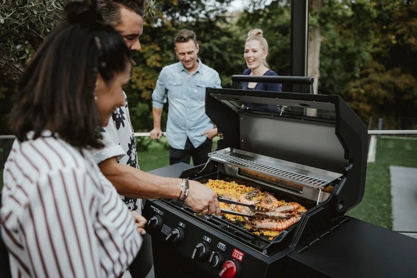 Grillplattenaufsatz ENDERS Plancha XL Schwarz Gusseisen