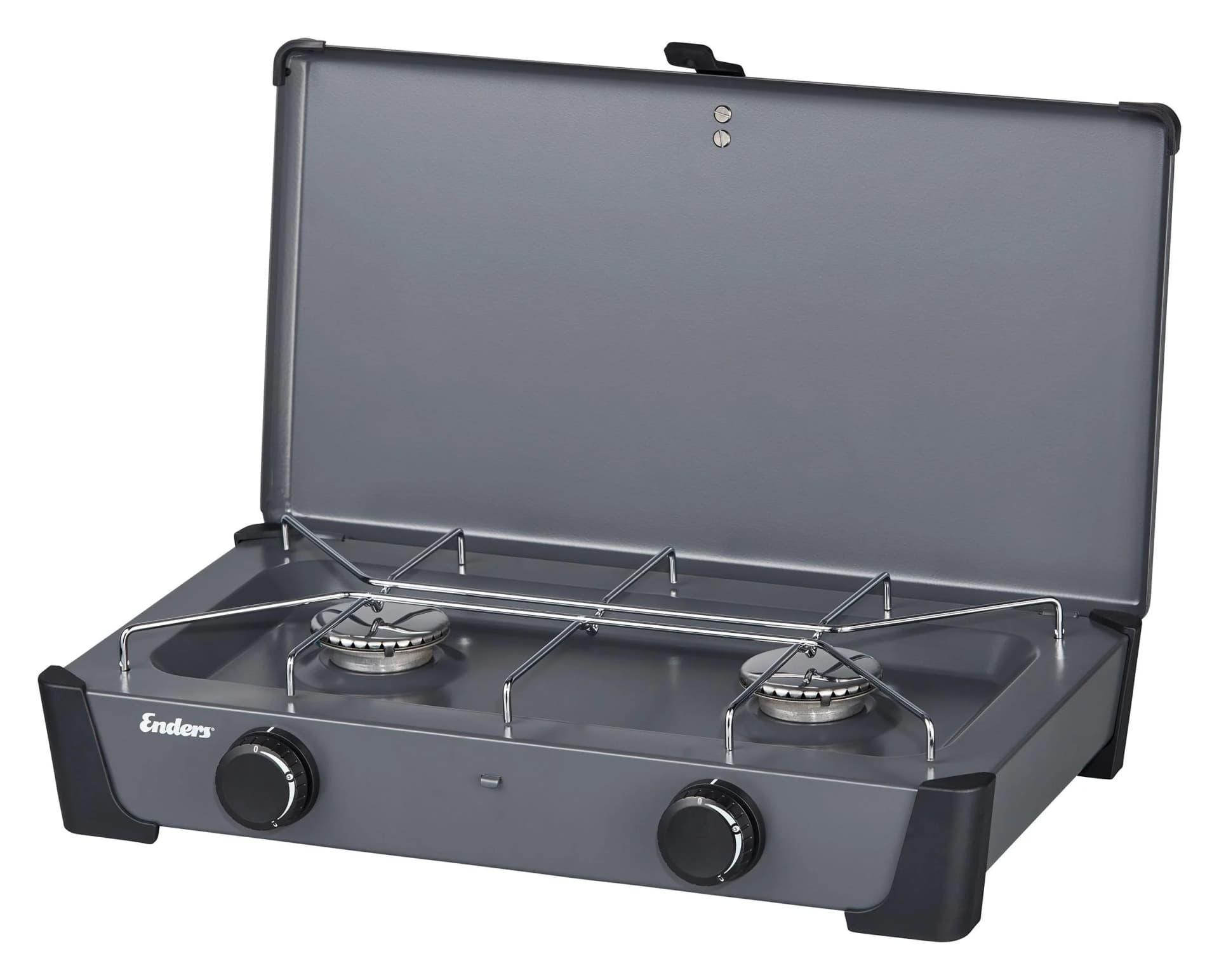 Gaskocher ENDERS Bondy 2 Grau-Schwarz 2 Brenner