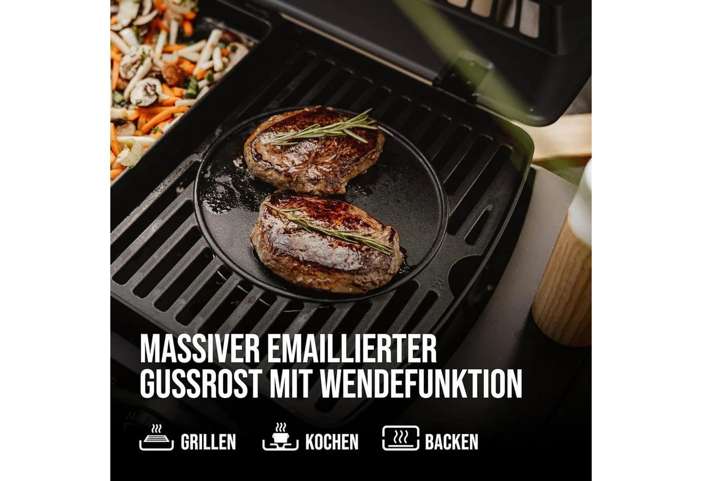 Enders Urban II Gasgrill mit Trolley 4,4 kW Edelstahl - Bild 3