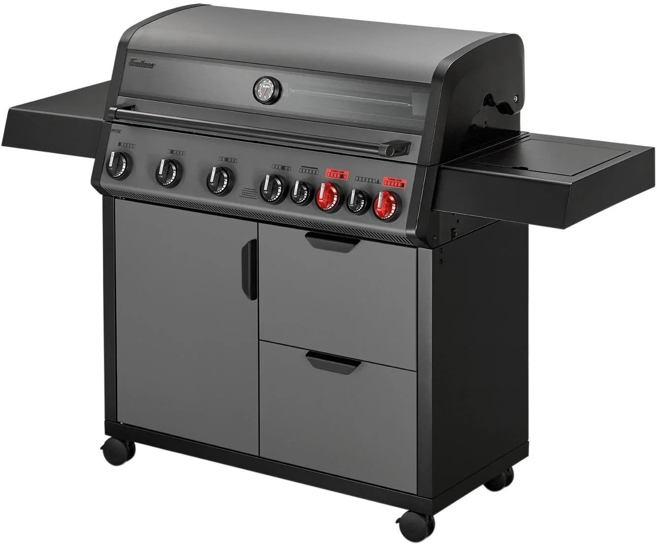 ENDERS Gasgrill HYDE 6 SIKR Turbo Schwarz Grau