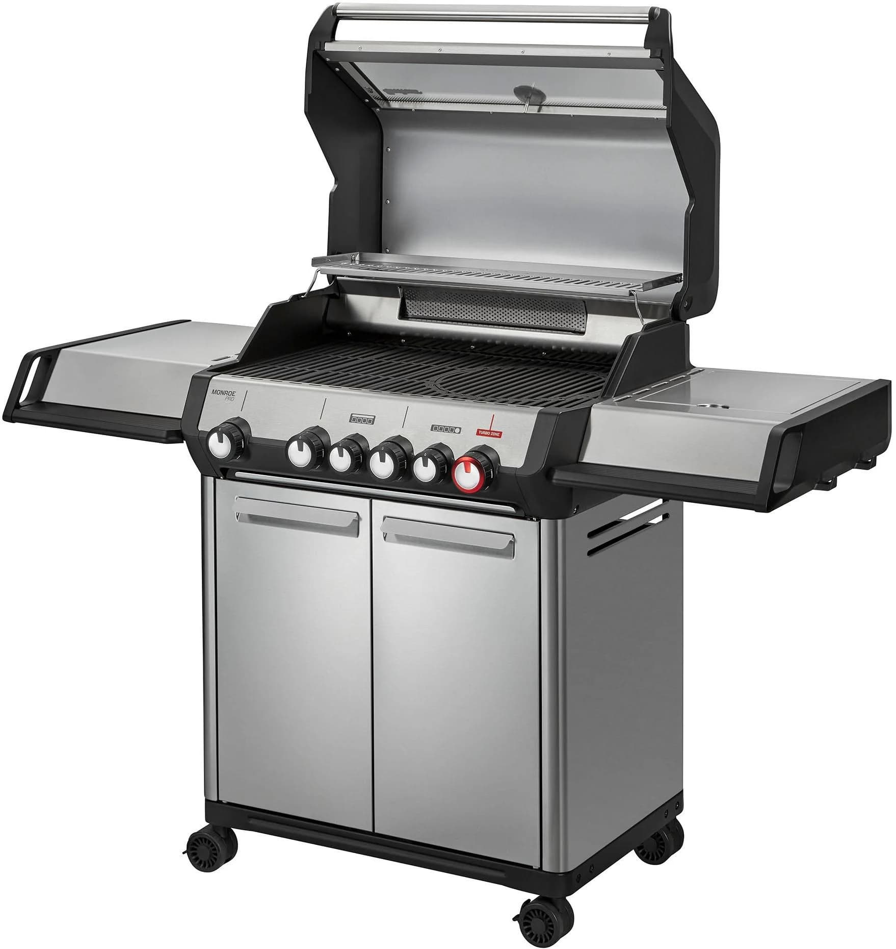 ENDERS Gasgrill Monroe Pro 4 SIKR TURBO Silber Edelstahl