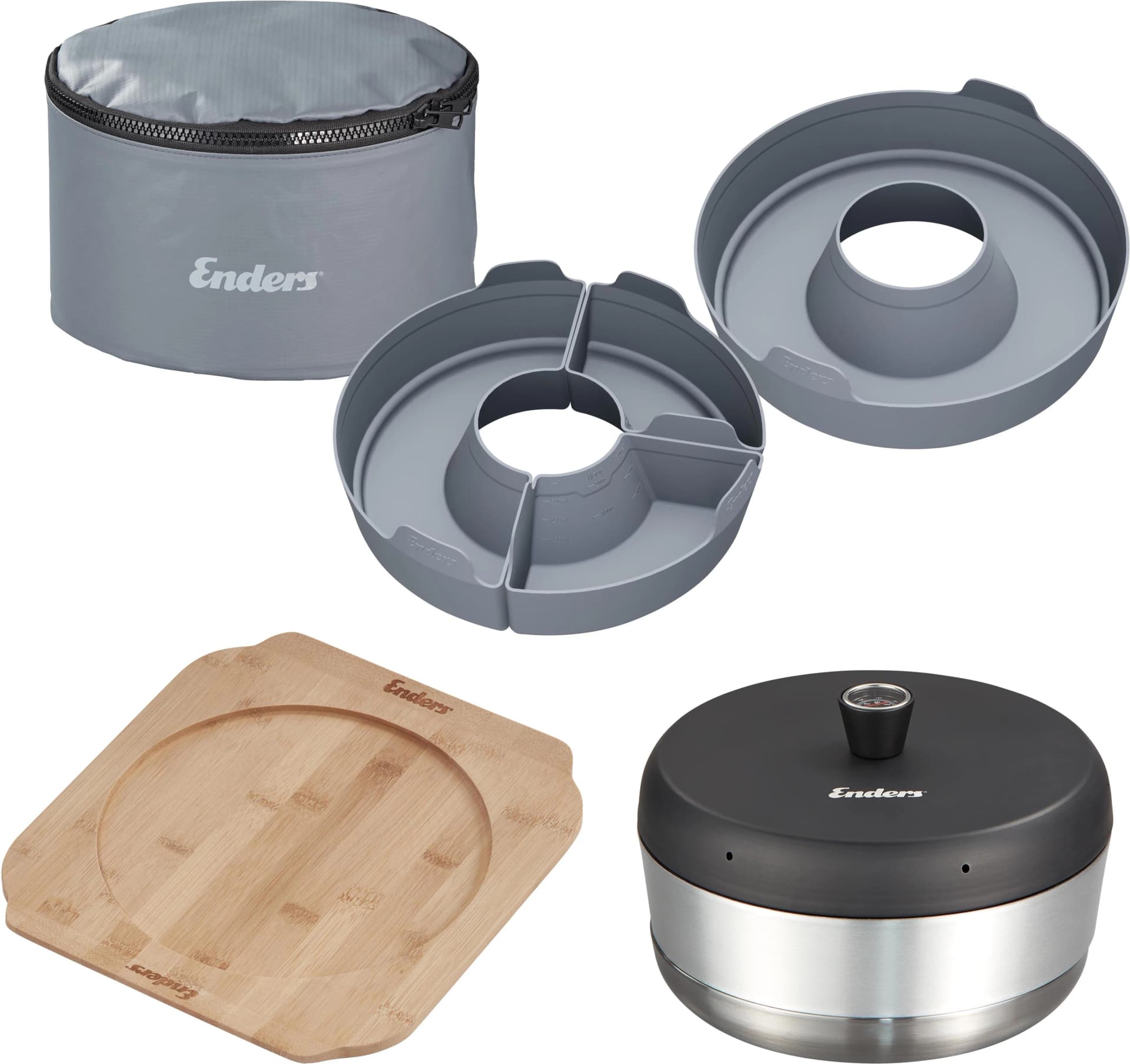 ENDERS Grill-Aufsatzofen Vamo Aluminium Silber