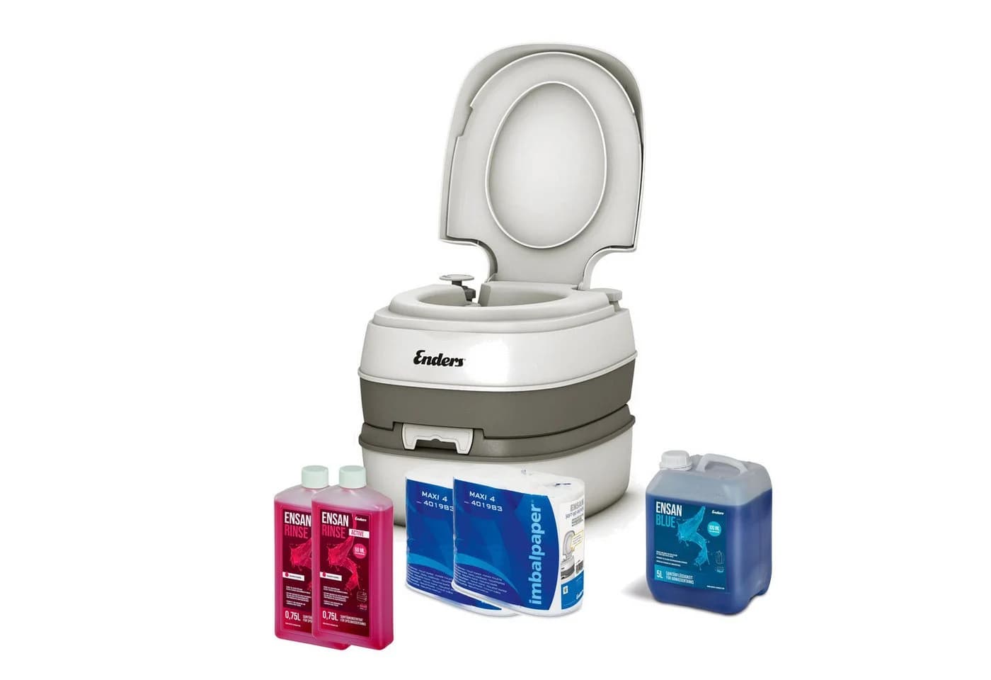 Enders® Campingtoilette Starter-Set Blue XL Comfort mit Kolbenpumpe - Bild 2