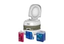 Enders® Campingtoilette Deluxe Blue Set mit Chemieflüssigkeit und Toilettenpapier Bild 2