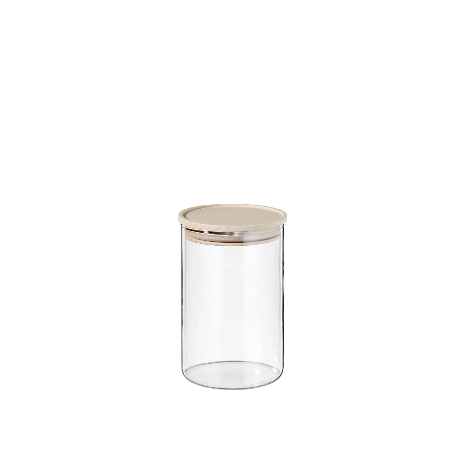 Vorratsglas SIMAX 900 ml Glas Weiß Holzdeckel