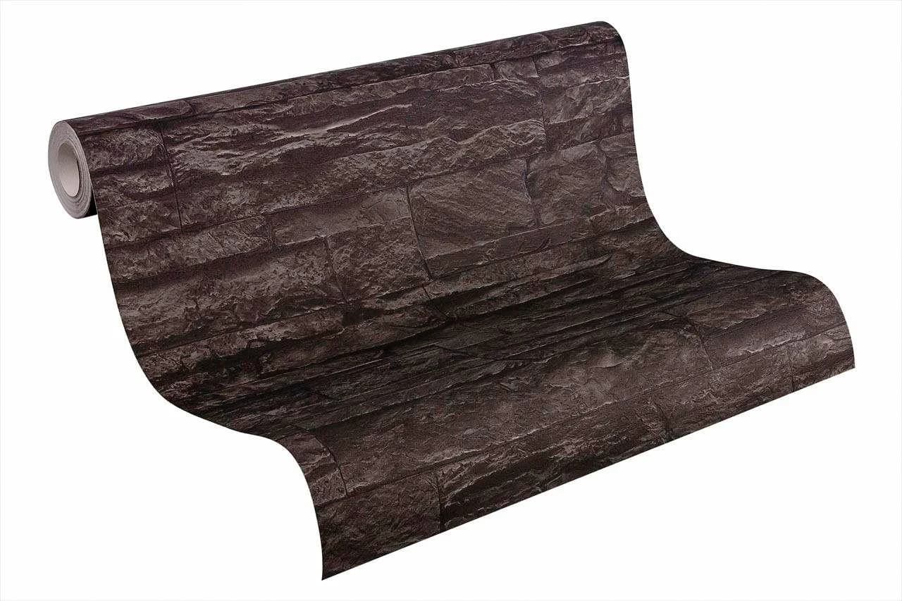 living walls Vinyltapete Steinoptik Grau Modern - Bild 3