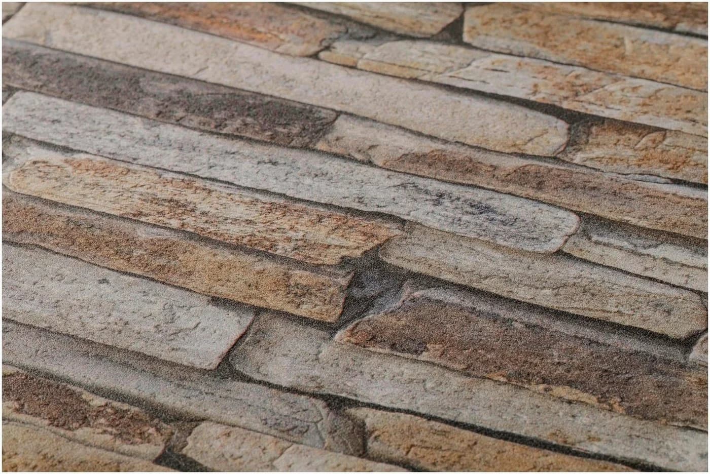 living walls Vliestapete Best of Wood`n Stone 2nd Edition Steinoptik Braun/Grau - Bild 4