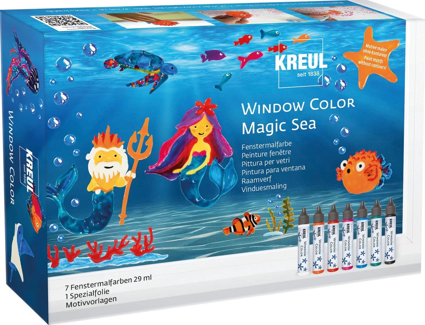 Kreul Fenstersticker Window Color Set 'Magic Sea' 8-teilig